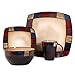 Gibson Soho Lounge Dinnerware set, Square, Multicolor