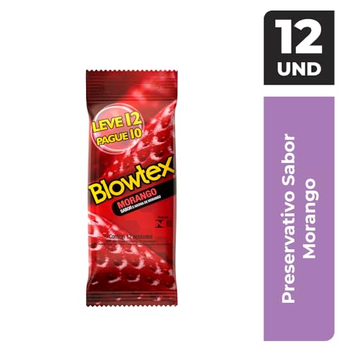 Blowtex Preservativo Morango Vermelho 12 Unidades