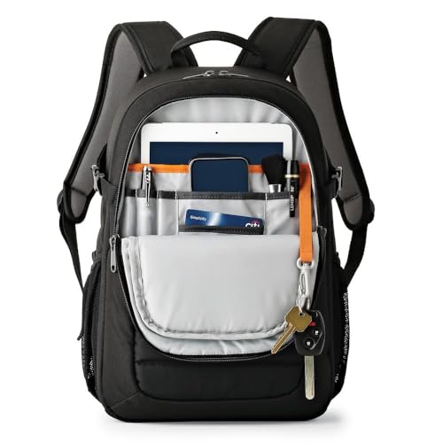 Image of Lowepro Tahoe BP 150, Camera Bag, Lightweight Compact Camera Backpack for Cameras, CSC, DJI Spark Drone, Black, Medium (8.5 x 15.9 x 10.8) LP36892-PWW (Pack of 2)