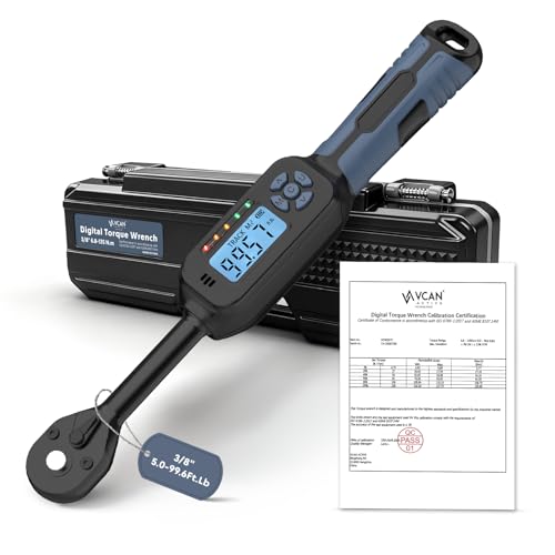 VCAN ACTIVE 3/8 Torque Wrench Digital (5.02-99.6 Ft.Lb) ±2% High