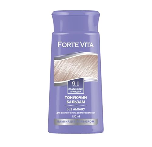 Balsamo per capelli semi-permanente, colorante tonico, lavabile, senza ammoniaca (biondo platino 9.1)