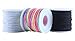 KONMAY 1.0mm Elastic Cord for Jewelry Making, Stretch Bracelet String for Pony Beads, Kandi Bracelets, Necklaces & DIY Crafts, Mixed, 50 Yards Each