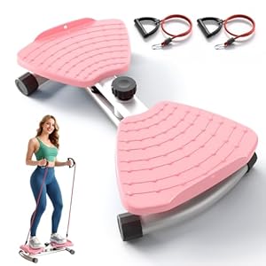 RYGEO Ab Machine, Waist Twister Exercise Machine & Abdominal Twister Board – 380LBS Capacity, 20dB Ultra-Quiet, Non-Slip Home Gym Equipment for Core & Stomach Workout