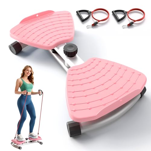 RYGEO Ab Machine, Waist Twister Exercise Machine & Abdominal Twister Board – 380LBS Capacity, 20dB Ultra-Quiet, Non-Slip Home Gym Equipment for Core & Stomach Workout