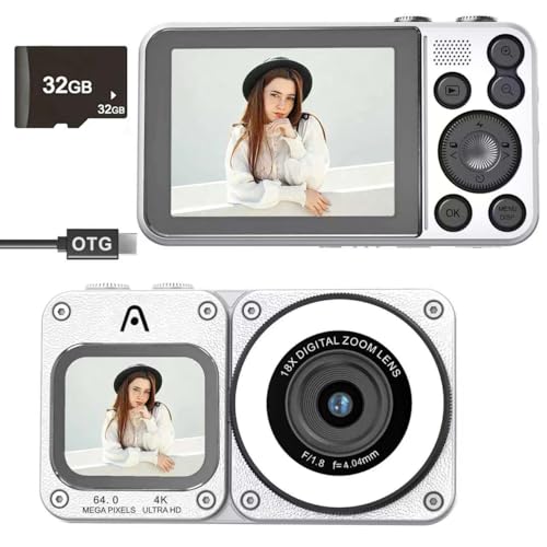 Cámara digital con enfoque automático Annmiir para vlogging sin tomas borrosas en blanco