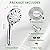 High Pressure Shower Head with Handheld - OHDAY® 6-Mode Powerful Showerhead with 70'' Stainless Steel Hose, Adjustable Bracket and Built-in Power Wash to Clean Tub Tile Pets Bathroom Corner