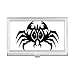 Black Spider Pattern Insect Illustration Business Card Holder Case Pocket Box Wallet