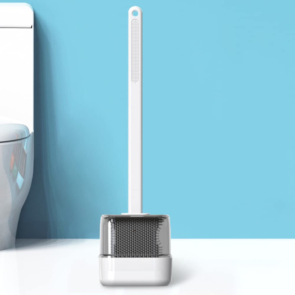 Brosse de toilette silicone haute résistance avec son socle ventilé