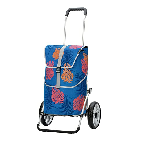 ANDERSEN Einkaufstrolley - Royal Shopper Lotta blau 46 L Einkaufswagen,funktional,langlebig, Aluminium, klappbar, Kugellagerad
