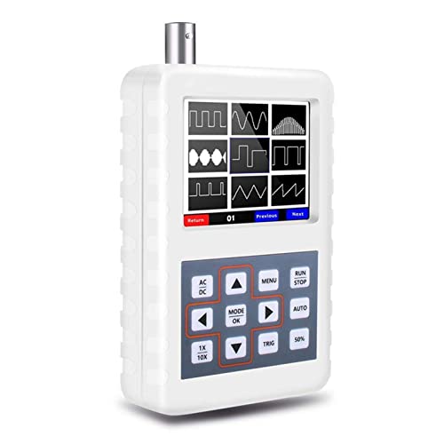 OTENC - Oscilloscopes de laboratoire, Kit d'oscilloscope de rangement portable numérique de poche avec bande d'échantillonnage de 5 MHz de 20 ms/S ADS205 0h,Haute résolution(With clip probe)