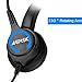 immagine 1AGPtEK Centro Chiamate in Vivavoce Cancellazione del Rumore con filo Binaural Headset con Microfono e Testa RJ9 Cristallo 4 pin per Telefono da Scrivania - Consulting Services per telefono, assicurazioni, banche, ospedali, aziende ecc.