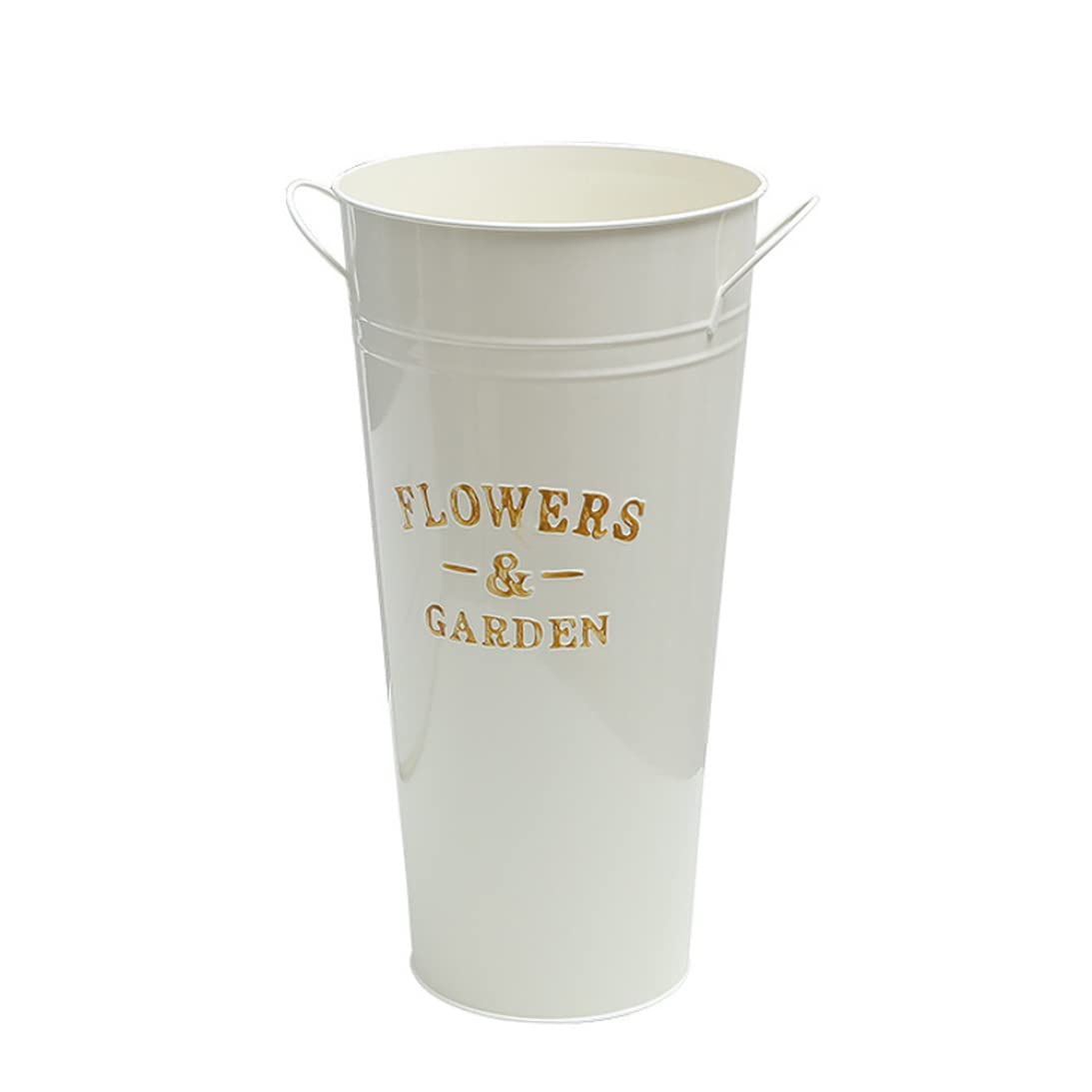 Seau en fer anti-renversement : sublimez votre décoration avec ce vase vintage 25cm