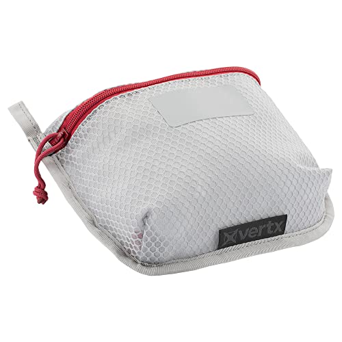 Vertx Overflow Pouches, Mesh Zipper Pouch for Tactical Gear, Backpack Accessories, Storage of Cables, Tool Kits, EDC Survival Bug Out Gear, Ash Grey, Medium