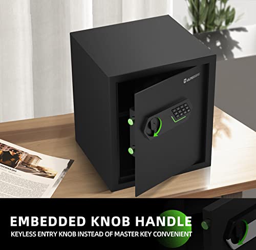 Ultecore 1.52 Cubic Feet Cabinet Safe Box With Digital Keypad & Double Keys Security Money Lock Box For Home Hotel Office Business Jewelry Gun Cash 16.5 X 13.78 X 13 Inches #TOP4