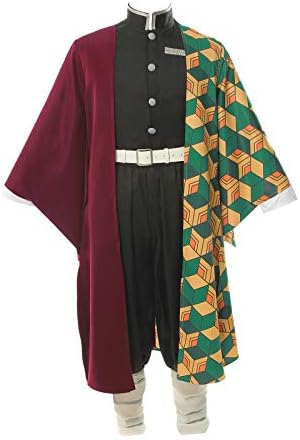 Nuoqi Zentisu Tanjiro Cosplay Adult Giyuu Tomioka Outfit Shinobu Anime Halloween Costume