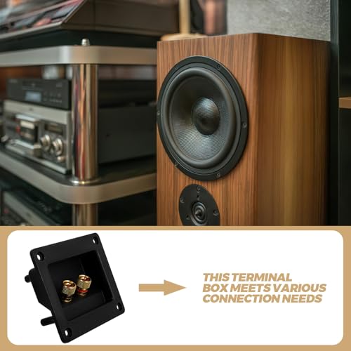 Terminales de altavoz de 2 vías en panel conector de cables para cajas de sonido 3