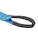 Saluaqui HeavyDuty Car Trailer Tow Rope with Reflective Strips and Hooks - 8 Tons Capacity, 5 Meters, HighStrength Polyester Towing Cable for Road Recovery (Car Trailer Rope 3 Meters Luminous