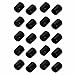 Tool parts 20Pcs 18mm Inner Dia PVC Flexible for Vinyl End Cap Screw Protector Cover Black