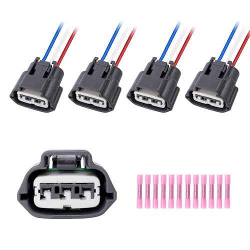 OXCANO Ignition Coil Connector Plug Wiring Harness Pigtail Replacement for Nissan Altima 2007-2015 Nissan Sentra 2000-2012 (4-Pack) by OXCANO - Used condition - US$6.96