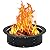 GoyRrbay Fire Pit Ring Liner 36-Inch Outer/30-Inch Inner Diameter, Round Heavy Duty Solid Metal Steel Fire Rings for Outside Wood Burning, Smokeless Firepits for Garden Bonfire Patio Camping