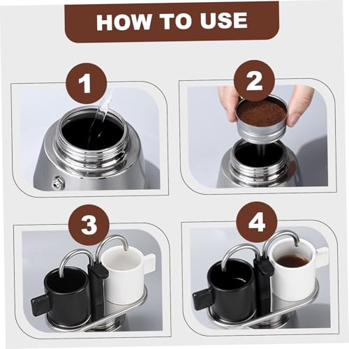 Machine à expresso en acier inoxydable double bec pour camping et maison