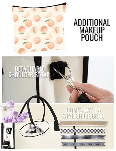 Bolsa Tote de lienzo con cierre y bolso - Aesthetic miniatura 4