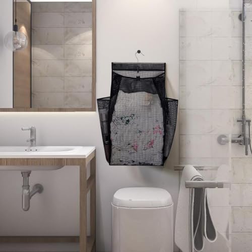 Panier à linge suspendable pour vêtements et gain de place - 4