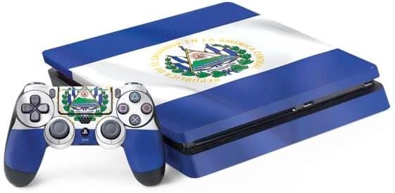 Skinit Decal Gaming Skin Compatible with PS4 Slim Bundle - El Salvador Flag Design