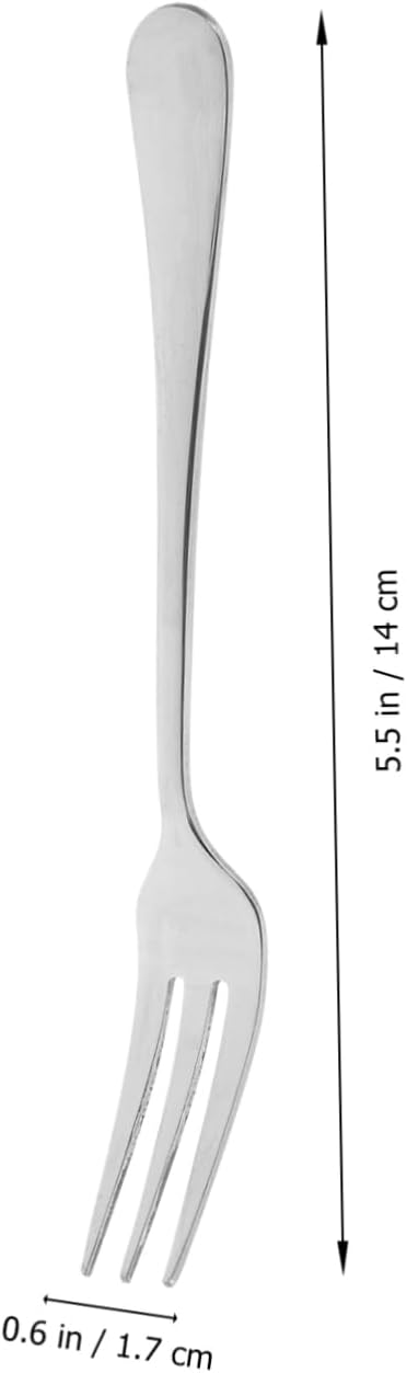 GLEAVI 60pcs Stainless Steel Fruit Forks for Appetizers Desserts and Snacks Food-grade Cutlery for Parties and Outdoor Events
