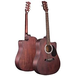 AWJK Guitare de Guitare Acoustique Classique de Taille complète et Guitare Junior,Marron - Les Beatles, Paul McCartney, John Lennon, RIngo Starr, George Harrison