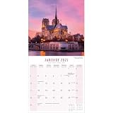 Avonside Paris 2027 Kalendarz z Naklejkami Organizacyjnymi, 16-Miesięczny Kwadratowy Kalendarz Ścienny (wrz 2026 - gru 2027), Planer Podróży, 29,5 x 29,5 cm