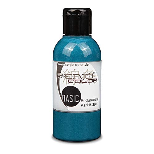 Senjo Color - Pintura para aerógrafo para body paint, 75 ml Azul caribe