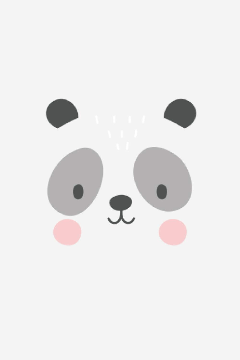 Panda Notebook: Cute Grey Panda Journal - Lined Notebook Journal for Writing - 6 x 9 Inches - 110 Pages (Kawaii Zoo Collection)