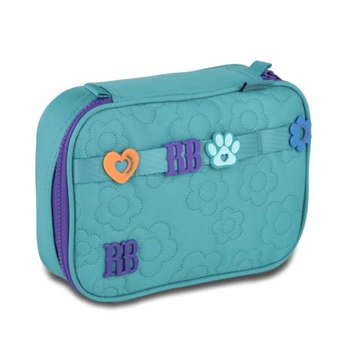 Estojo Box 36 Pens Com Elástico Flower Power Rebecca Bonbon Verde