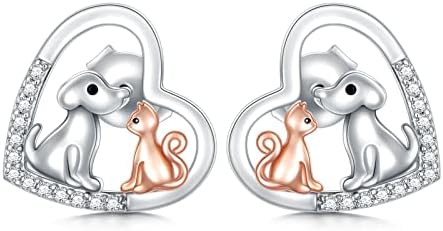 925 Sterling Silver Cute Animal Stud Earrings Animal Lover Jewellery Birthday Gifts for Women Girls