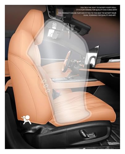 Housse de siège auto en cuir orange chic pour sublimer l'intérieur de votre Ford Territory 2020