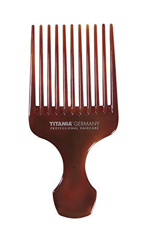 Titania Afro pettine con manico