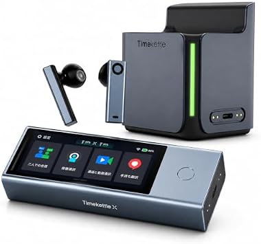 Timekettle X1 Meeting AI Simultaneous Translator + Dedicated Charging Dock Set, Standalone Design, Smartphone App Not Required, Up to 60 People, 5 Languages, Real-Time Translation, Supports 52