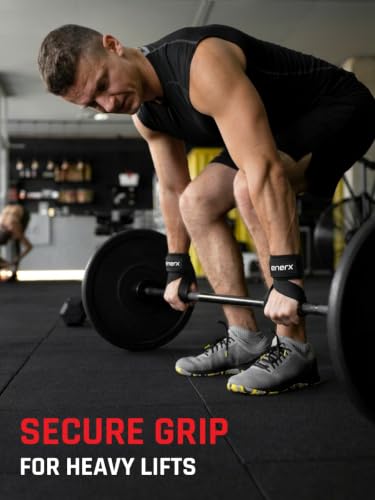 Image of Weight Lifting Straps for Gym - Wrist Support for Powerlifting, Bodybuilding, Heavy Duty Cotton Deadlift Straps for Men & Women, Anti-Slip Hand Grip Enhancer for Rows, Shrugs, Pull Ups (1 Pair)