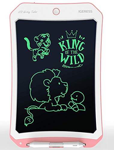 IGERESS Tablette à Dessin LCD 10 Pouces Rose Tablette à Dessin LCD électronique pour Le Divertissement, Le Travail et la Vie de Tous Les Jours (Rose)