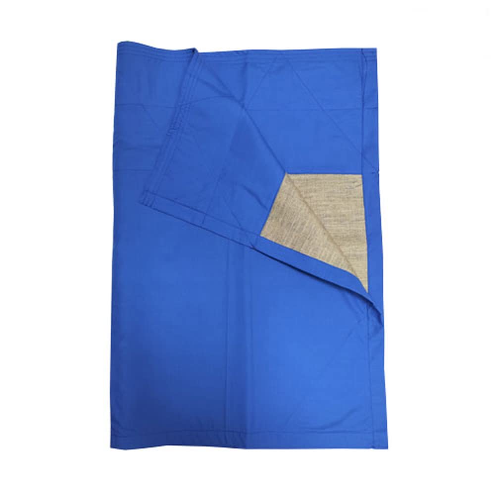 Costal pour costal SALAS en coton et jute bleu azulino 110x80 cm