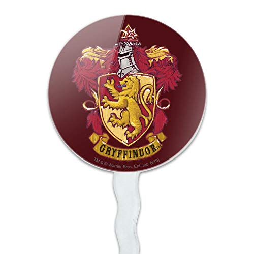 Harry Potter Gryffindor Painted Crest Cupcake Picks Toppers Decoration Set of 6 - Thumbnail 2