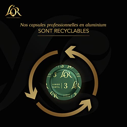 L'OR Professional Café Ristretto, 50Capsules, Intensité 10, Compatible Nespresso Professionnel
