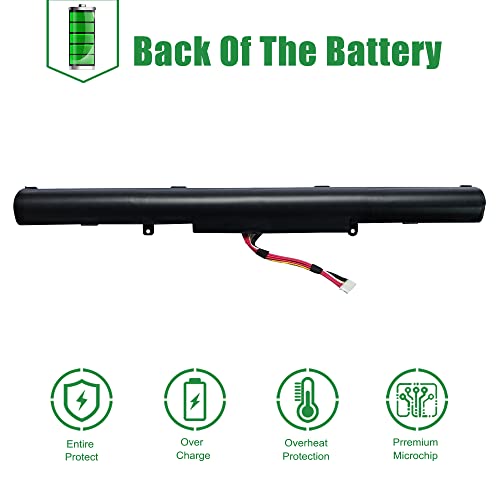 Image of A41N1501 Laptop Battery Replacement for Asus Rog G752VW GL752 GL752JW GL752V GL752VLM GL752VW GL752VW-DH74 GL752VWM N552 N552V N552VW N552VX N752 N752V Series A41LK9H L41LK2H 15V 48Wh 3100mAh