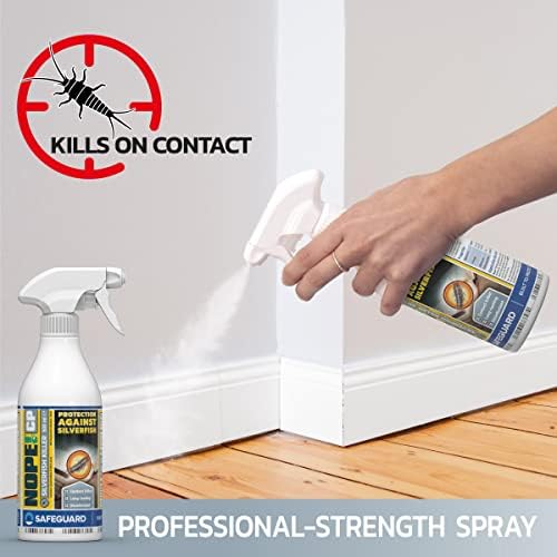 NOPE! CP Silverfish Killer - fast-acting, odourless, stainless Silverfish treatment and repellant for the home (500ml)