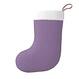 Bkdogkt Calcetines de Navidad con estampado de mariposas y flores moradas, decoración festiva, personalizada, vacaciones, familia, reuniones de Navidad