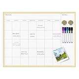 VUSIGN 17×13 Gold Wooden Frame Calendar