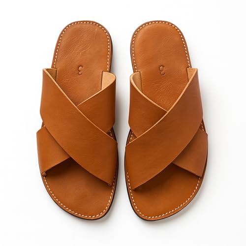 Men's Handmade Leather Sandals, Moroccan Comfort & Style for Men