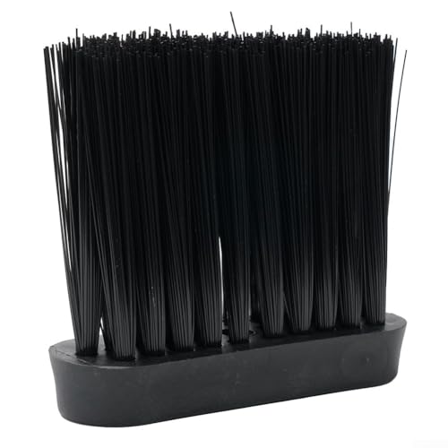 Cabezal de escoba de repuesto de mango de plástico para herramientas de limpieza de chimenea con recambio de cepillo de repuesto diseñado para una limpieza eficaz de superficies de chimenea (S)