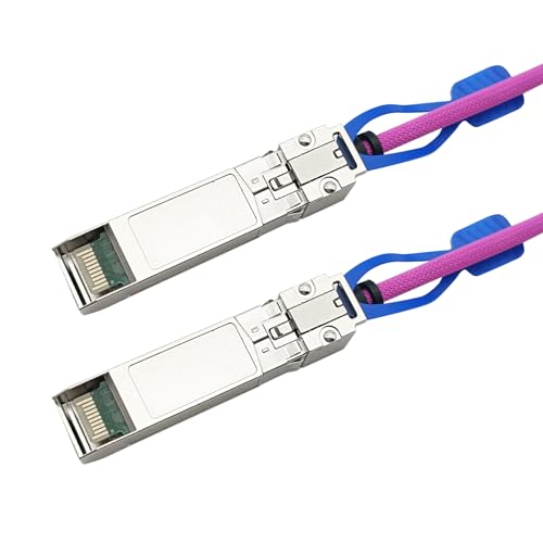 Image of 10Gtek 25GBASE-CR SFP28 to SFP28 Passive Cable, for Cisco SFP-H25GB-CU2M, Ubiquiti, Supermicro, Mikrotik, Arista and More, Nylon Braided Jacket, 2-Meter(6.6ft)